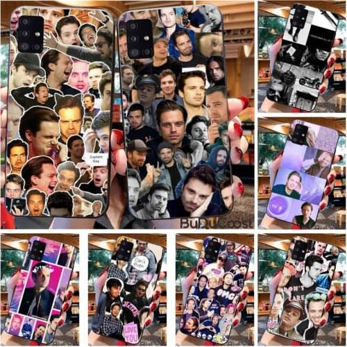 Diseny Sebastian Stan Collage Bucky Barnes Phone Case For Samsung A10 A20 A30 A40 A50 A70 A71 A51 A6 A8 2018
