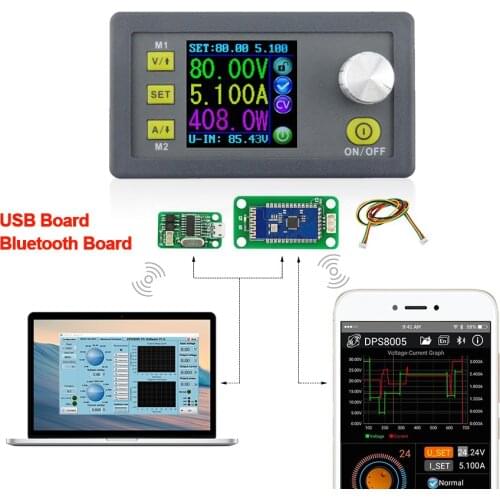 DPS8005 programmable constant voltage current Step-down power supply module Voltmeter Ammeter buck converter 80V5A USB Bluetooth
