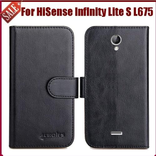 Hot Sale! HiSense lnflnity Lite S L675 Case New Arrival 6 Colors High Quality Flip Leather Protective Cover Phone Bag