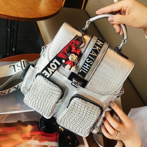 2021 Leather Womens Backpack Luxury Female Shoulder Bag Travel Ladies Back Pack Bolsos for Teenage Girls Quality Mochila