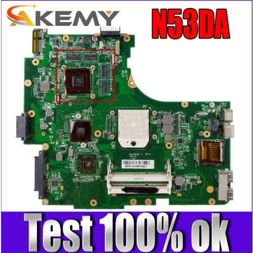Akemy N53DA Laptop motherboard for ASUS N53DA N53D N53 Test original mainboard