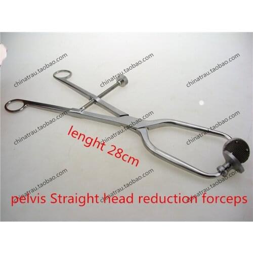 Medical orthopedic instrument pelvis Straight head reduction forceps Reconstructive bobe plate Tip Point reduction pliers 28cm
