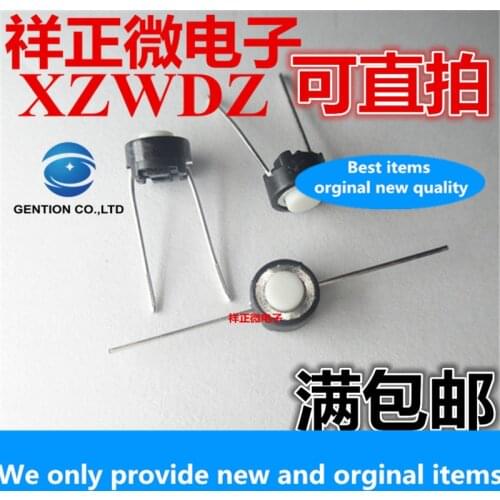 50pcs 100% orginal new Imported from Japan Tact switch 6x6x4.3mm in-line 2-pin button micro-movement white round