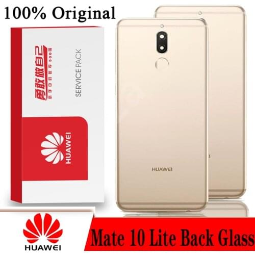 Original Back Cover for HUAWEI Mate 10 Lite Spare Parts Back Battery Door Housing with Camera Frame Repair Parts