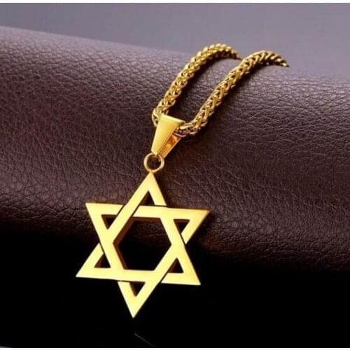 Classic Mens Punk Fashion High Quality Metal Five-pointed Star Sliding Pendant Necklace Jewelry