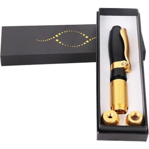 2in1 Meso Injection Gun Hyaluron Pen 0.3ml&0.5ml Head Gold Hyaluronique Acid Pen Lip Filler Jnjector Noninvasive Nebulizer