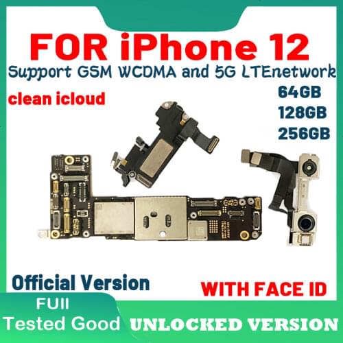 Factory Unlocked For iPhone 11 11 Pro 11 Pro Max Motherboard With / Without Face ID Motherboard logic board mainboard with chips