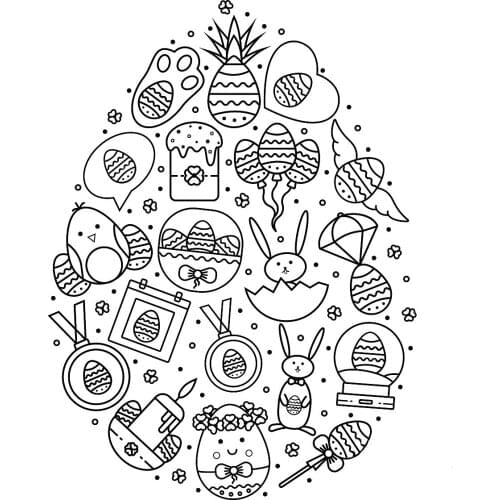 Easter Eggs Transparent Clear Stamps For DIY Scrapbooking/Card Making Stamps Fun Decoration Supplies