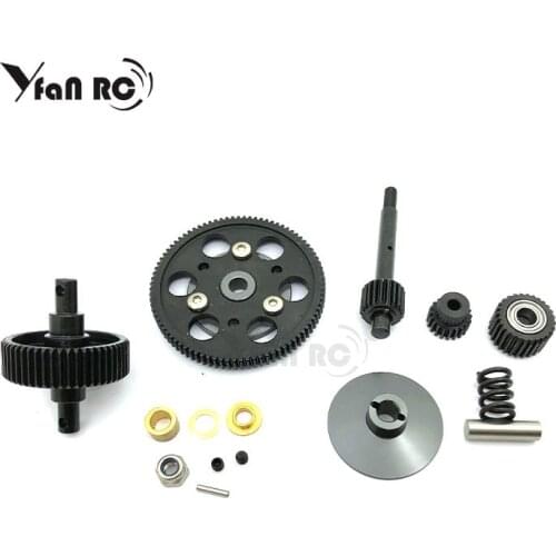 Free Shipping RC 1/10 AXIAL SCX10 Wraith Steel Drive Transmission Straight Gears Set Gearbox Parts
