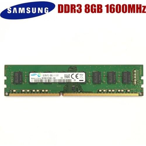 Samsung 8GB DDR3 PC3 PC3L 12800U DDR3 1600MHZ Desktop RAM Desktop memory 8GB PC3 PC3L 12800U DDR3 1600 MHZ