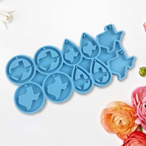 Earrings Epoxy Resin Mold Ear Studs Dangle Casting Silicone Mould DIY Crafts Jewelry Pendants Casting Tools