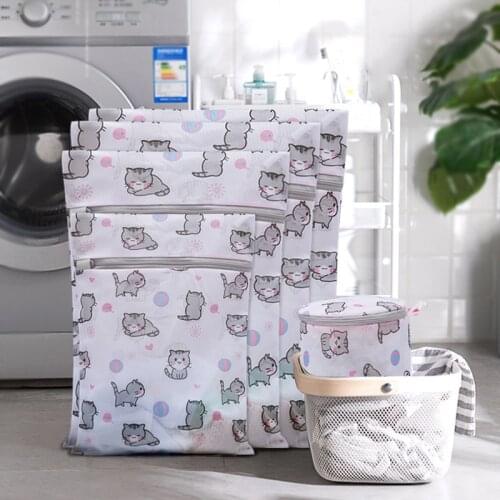 Laundry Net Bags for Washing Clothes Bra Set of Organizer Container Big Mesh Large Machine Dirty Socks Underwear Travel Products