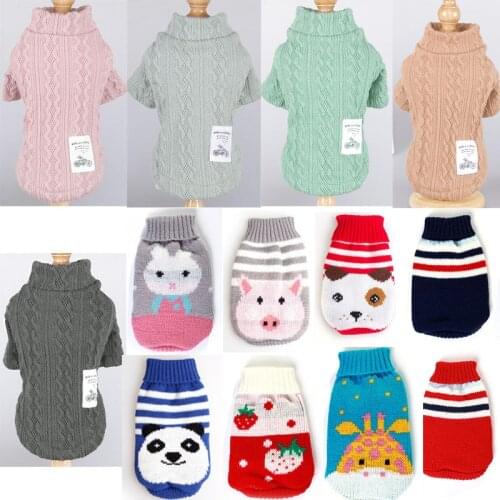 Pet Dog Sweater Winter 13 kinds Dog Clothes Sweaters For Small Dogs Dachshund Puppy Cat Pullover Knitted Jumper Sweaters Dog 376