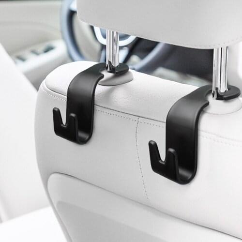 1/2x Universal Car Hanger Bag Clips Seat Back Car Accessories Portable Storage Hooks for Car Bag Purse Cloth Decoration Dropship