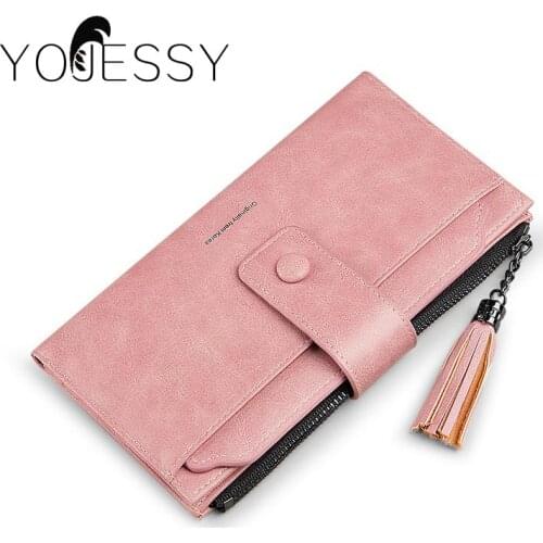 YOJESSY Women Wallet Designed Long Clutch Wallet Large Capacity Wallets Female Purse Lady Coin Purses Card Holder