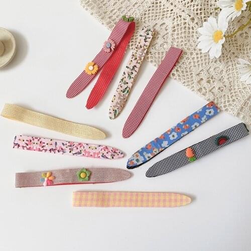 1Pc Prevent Slipping Velcro Hairband Girls Hairpin Sweet Hair Ornament Headband Hair Hoop Velcro Headbands Kids Hair Accessories