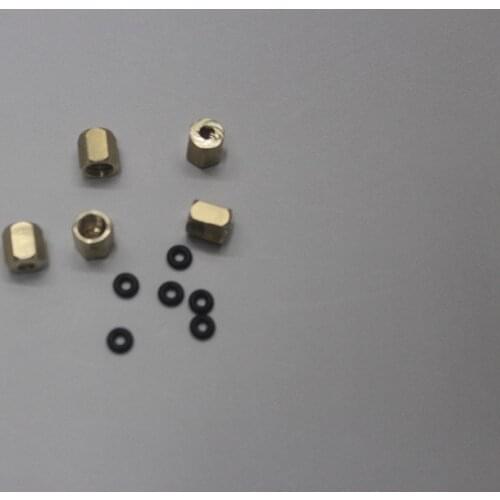 20 pcs DX4 dx5 head damper screw Stud Fasten on Damper DX4 dx5 with Ink Tube 4(O.D)*3(I.D) Copper Screw O ring