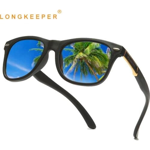 Rivet Polarized Sunglasses Men Women Flexible TR90 Square Sun Glasses Classic Brand Design Driving Eyewear Oculos masculino