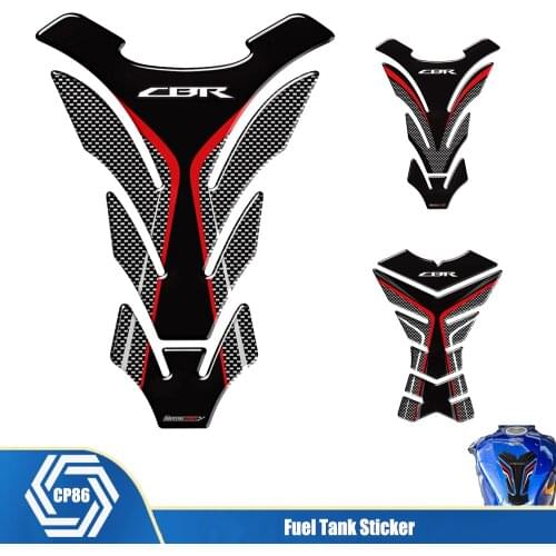 For Honda CBR 250RR 600RR 900RR 1000RR 650F 500R3D carbon fiber appearance motorcycle fuel tank pad protection decal sticker