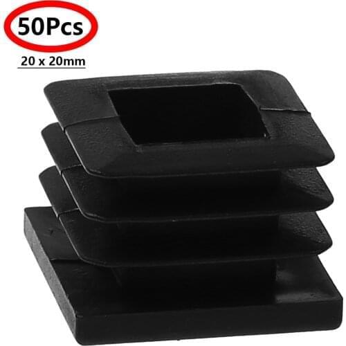 50Pc Plastic Feet Cups Heavy Duty Sofa Table Chair Leg End Caps Anti Slip Furniture Foot Pads Insert Protect Covers Hardware Set