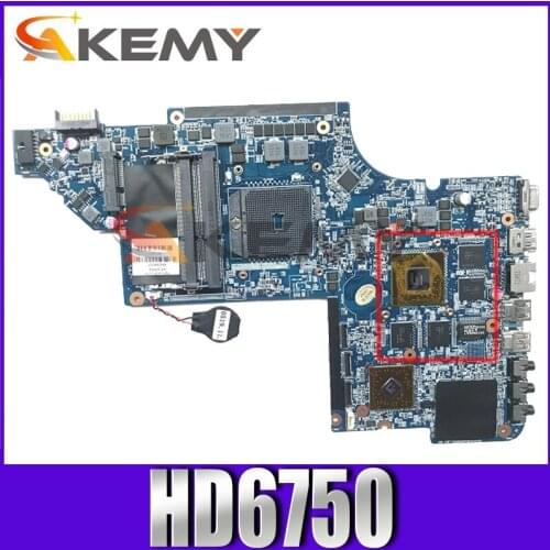 AKemy Laptop Motherboard For HP Pavilion DV7-6000 DV7Z-6100 A70M HD6750 Mainboard 666520-501 216-0810005 DDR3