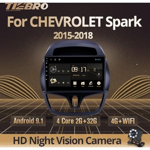 TIEBRO 2din Android 9.0 Car Radio For CHEVROLET Spark Beat 2015 2016 2017 Multimedia Stereo Car DVD Player Navigation GPS Radio