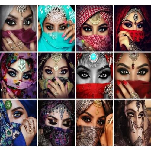 AZQSD DIY Painting By Numbers Girl Zero Foundation Unique Gift For Children Oil Painting Portrait Home Decor Handmade Gift