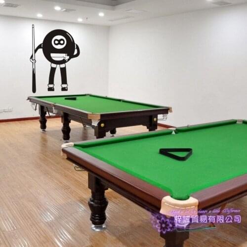 Billiards Sticker Snooker Decal Posters Vinyl Wall Decals Parede Decor Mural Black 8 Billiards Sticker Decal