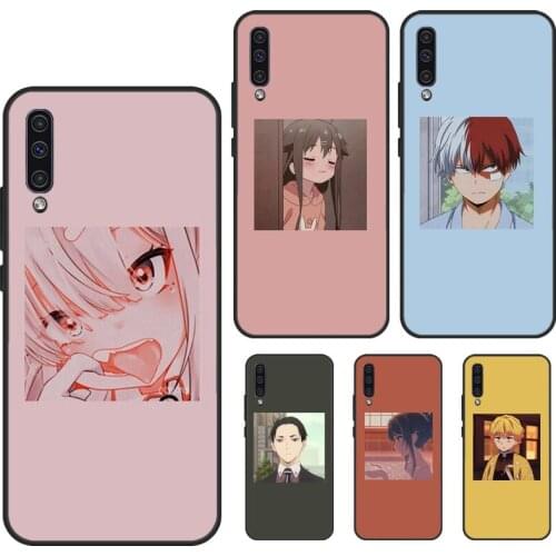 Anime icons Case For Samsung A32 A12 A42 A52 A72 A31 A51 A71 A20e A21S A02 A10 A30S A40 A50 A70 Coque