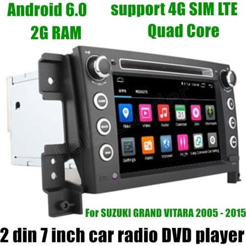 Quad Core Android 6.0 Car DVD GPS Navigation Player For SUZUKI GRAND VITARA 2005-2015 Steering Wheel Control