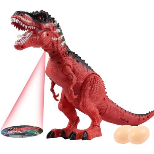 Electronic Simulation Dinosaur Toy Realistic T Rex Walking Figure With Lights Sound Model Toys for Children Christmas Gift Toys