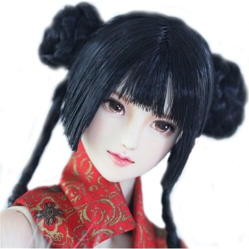 Estartek Customized OB27 1/6 Obitsu Cosplay Chunli Head Sculpt KE073 for 12inch Action Figure DIY