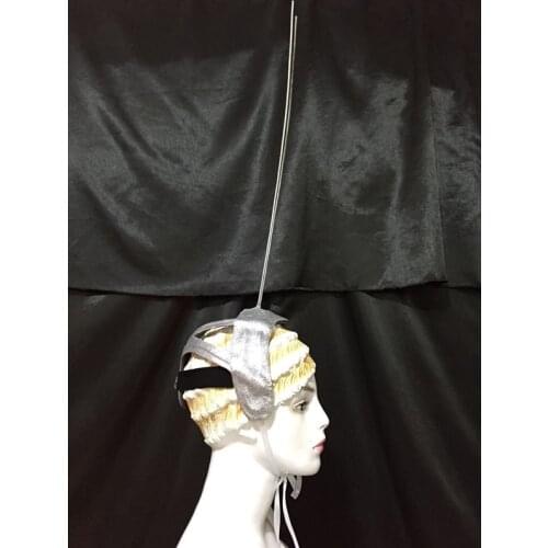 Carnival feather headwear for girls party dancing performance female clothes bow hair headdress dance feather headpiece costume