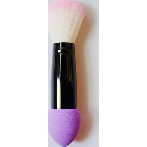 Make Blusher Brush 1pc Professional Blusher Blush Nylon Make Up Brush Two Heads Easy To Wear Powder Wool Fiber Brushes