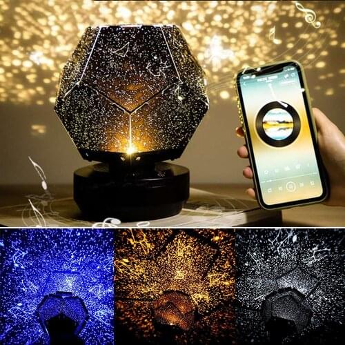 Starry Sky Night Light Home Planetarium Galaxy Projector Star Lamp LED Decoration Bedroom Battery Powered Constellation Light