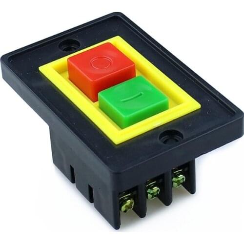 AC 380V 2KW I /O On Off Push Button Switch 6 Screw Terminals QCS1 75*48*40MM