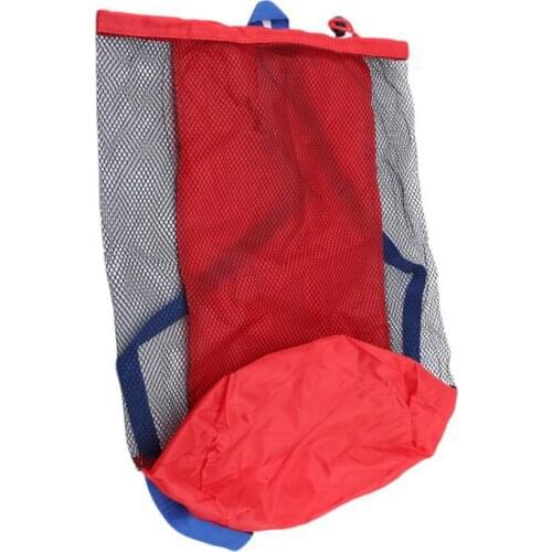 Beach Toy Storage Net Bag Durable Children Toy 50 Grams Lightweight Mesh Beach Backpack Easy Rinse Sturdy & Durable