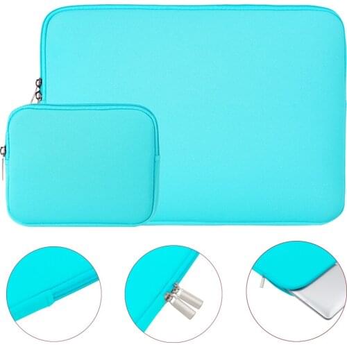 Rainyear Laptop Bag Sleeve Computer For Macbook Air 11 12 13 14 15 15.6 Lenovo Asus Dell Acer Notebook Bag Protective Case Blue