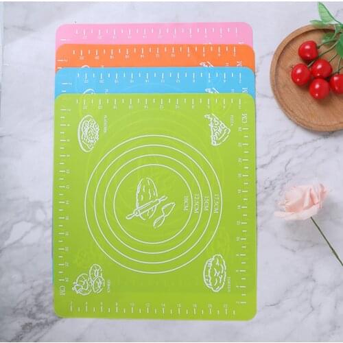 Silicone Non-Stick Silicone Thickening Mat Rolling Dough Liner Pad Pastry Cake Bakeware Paste Flour Table Sheet Kitchen Tools