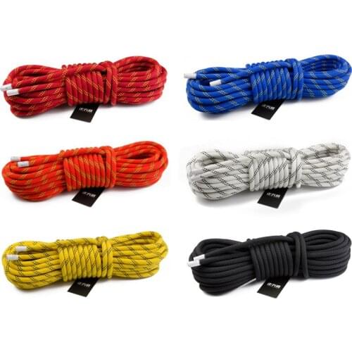 New 10m/15m/20m Static Rope Climbing Rope Diameter 10.5mm Safety Load Bearing 2700KG Escape Climbing Outdoors Hiking