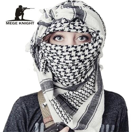 Airsoft Military Shemagh Thicken Muslim Hijab Multifunction Tactical Scarf Shawl Arabic Keffiyeh Scarves Fashion Scarf Women