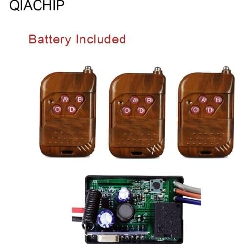 QIACHIP 433Mhz Universal Wireless Remote Control Switch 4 CH RF Transmitter + wide voltage DC5-30V Relay Receiver Module 24V