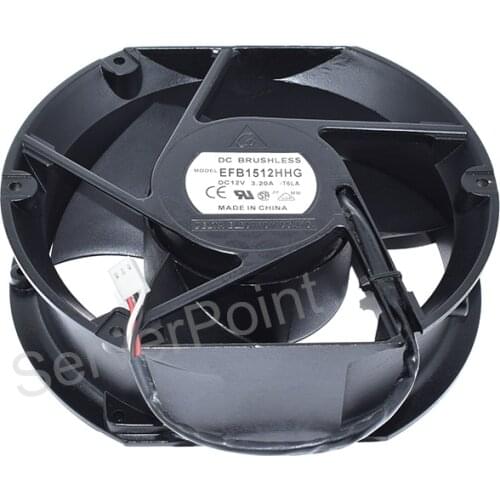 For DELTA EFB1512HHG S12N DC 12V 3.20A 3-wire Server Cooling Fan