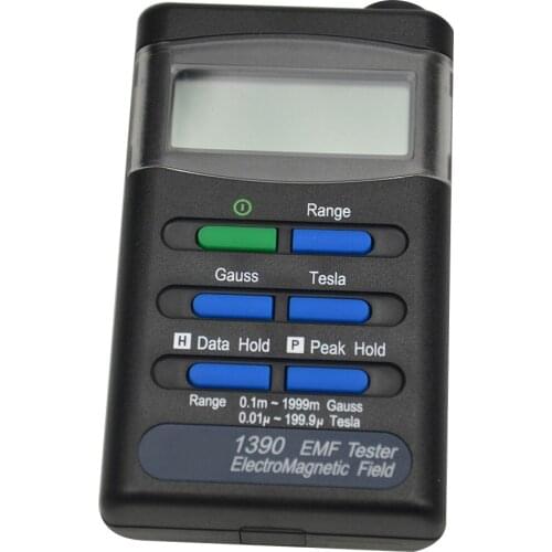 New Quality High Precison Electromagnetic Radiation Detectors Digital Handheld Portable Gauss Electromagnetic Field EMF Meter