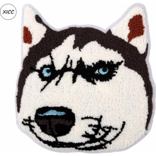 XICC 2020 New Cartoon Dogs Chenier Letters Towel Embroidery Rope Patches Big Size Cute Patch For Bags Clothing Pents Decoration
