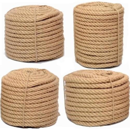 1mm -16mm Natural 100% Jute Rope Decoration Environmental Fancy Hemp Yarn for Diy Home Shop Decoration for Handmade Basket Lamps