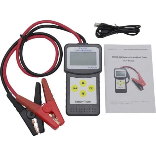 12V Car Battery Tester Automotivo Battery Digital CCA Battery Analyzer Multi-language version MICRO-200 Diagnostic Tool