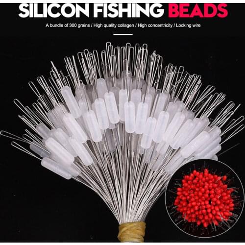 300pcs/Pack Fishing Bobber Oval Black Silicon Stopper Space Bean Connector Fishing Line Resistance Fishing Accessories 3 Sizes