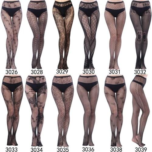 Sexy Lady Pantyhose Black Glamour Skinny Fishnet Stockings Various Style Womens Tights Spandex material S30 series 3
