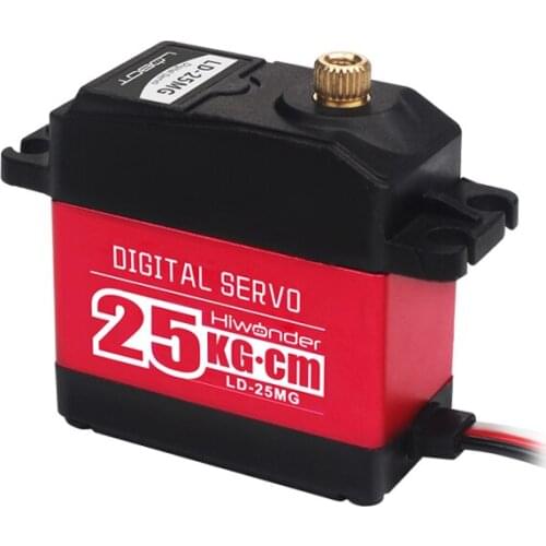 25KG High Torque LD-25MG Robot Digital Servo 180 degrees Metal Gear Steering gear for manipulator Mechanical Arm Robotic